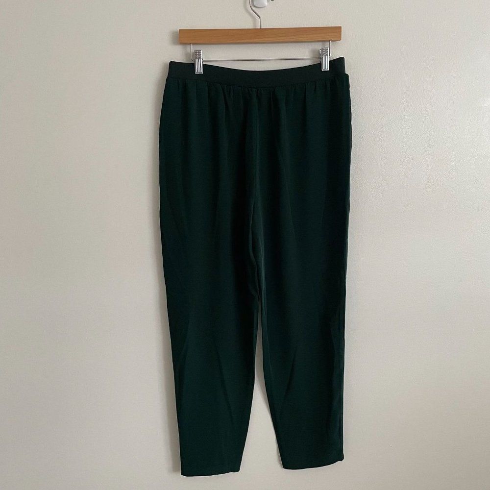 Ted Baker Aliadd Rib Detail Jogger Trouser Pants Green US 8-10 Career NWT - Picture 9 of 13